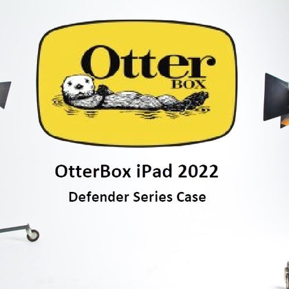 OtterBox Apple iPad (10.9') (10th Gen) Defender Series Case - Black (77-89953), Built-in Screen Protector, Pencil Holder, Multi-Layer, 4-Positions Otterbox