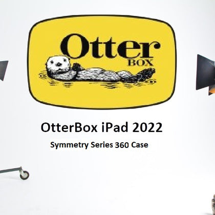 OtterBox Apple iPad (10.9') (10th Gen) Symmetry Series 360 Elite Case - Scholar Grey (Dark Grey/Clear)  (77-90368), Multi-Position Stand Otterbox