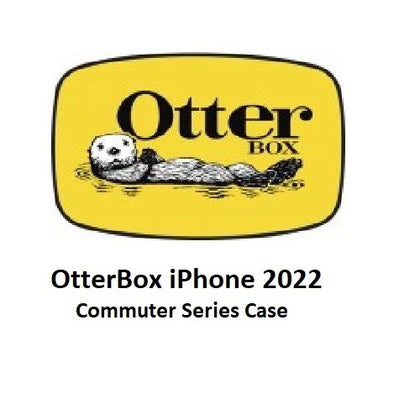 OtterBox Apple iPhone 14 Plus Commuter Series Antimicrobial Case - Don't Be Blue (77-88409),3X Military Standard Drop Protection,Dual-Layer,Port Cover Otterbox