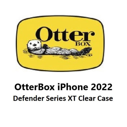 OtterBox Apple iPhone 14 Plus Defender Series XT Clear Case with MagSafe - Black Crystal (Clear/Black) (77-90064),5x Military Standard Drop Protection Otterbox