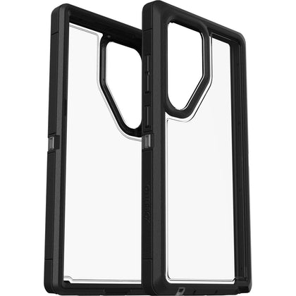 OtterBox Defender XT Clear Samsung Galaxy S24 Ultra 5G (6.8') Case Clear/Black - (77-94727),DROP+ 5X Military Standard, Port cover block dust and dirt