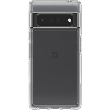 OtterBox Google Pixel 6 Pro (6.7') Symmetry Series Clear Antimicrobial Case - Clear (77-84084), 3X Military Standard Drop Protection, Raised Edges Otterbox