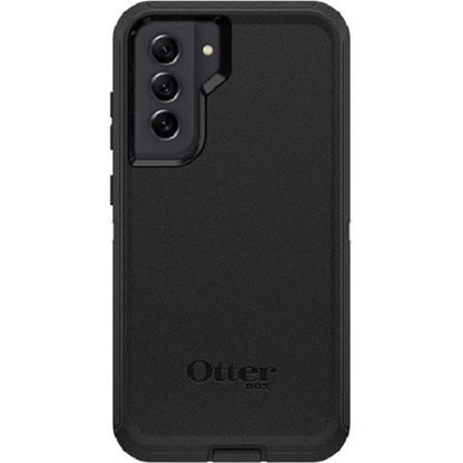 Otterbox Samsung Galaxy S21 FE 5G (6.4') Defender Series Case - Black (77-83939), 4X Military Standard Drop Protection, Multi-Layer Protection Otterbox