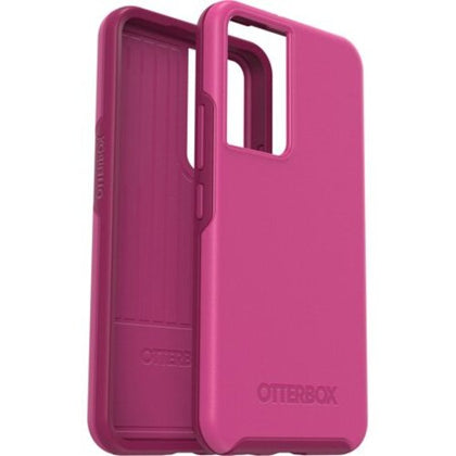 OtterBox Samsung Galaxy S22 5G (6.1') Symmetry Series Antimicrobial Case - Renaissance Pink (77-86428), 3X Military Standard Drop Protection Otterbox