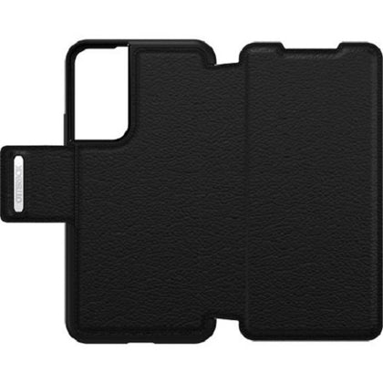 OtterBox Samsung Galaxy S22 5G (6.1') Strada Series Case - Black (77-86485), 3X Military Standard Drop Protection, Leather Folio Cover, Card Holder Otterbox