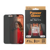 PanzerGlass Apple iPhone 15 Pro (6.1') Privacy Screen Protector Ultra-Wide Fit - Clear (P2810), Scratch & Shock Resistant, Drop Protection, 2YR