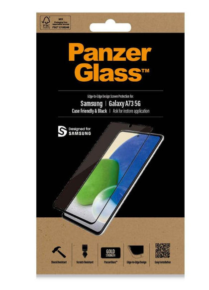 PanzerGlass Samsung Galaxy Tab S8 Ultra (14.6') Screen Protector - (7289), AntiBacterial, Rounded Edges, Full Frame Coverage, Compatible with Pen Panzer Glass