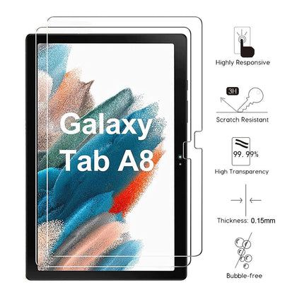 Pisen Samsung Galaxy Tab A8 (10.5'') Premium Tempered Glass Screen Protector - Anti-Glare, Durable, Scratch Resistant, Dust Repelling, Ultra Clear
