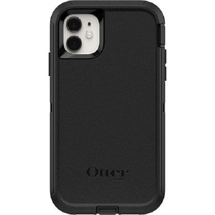 OtterBox Apple iPhone 11 Defender Series Case - Black (77-62457), Multi-Layer Defense, Port Covers, Included Holster, Non-Slip Grip, Screenless design Otterbox