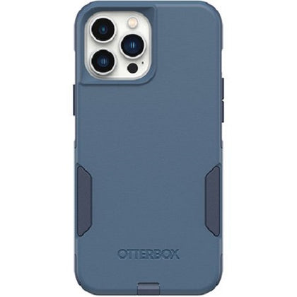 OtterBox Apple iPhone 13 Pro Max / iPhone 12 Pro Max Commuter Series Antimicrobial Case - Rock Skip Way (Blue) (77-83456), Dual Layer, Port Covers Otterbox
