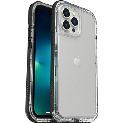 LifeProof NEXT Antimicrobial Case for Apple iPhone 13 Pro Max - Black Crystal (Clear/Black) (77-83525), DirtProof, Dropproof, 5G Compatible Material Otterbox