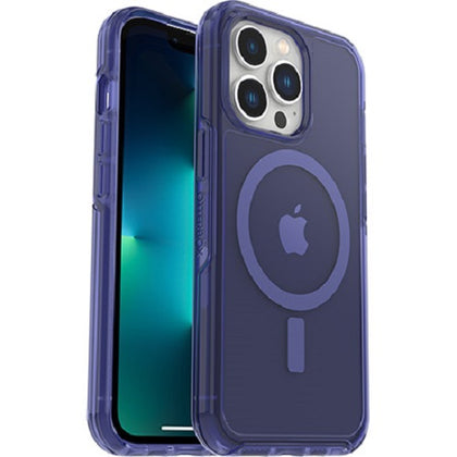 OtterBox Apple iPhone 13 Pro Symmetry Series+ Clear Antimicrobial Case for MagSafe - Feelin Blue (77-83640), 3X Military Standard Drop Protection Otterbox