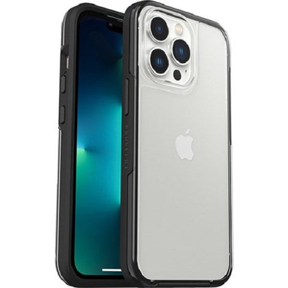 LifeProof SEE Case for Apple iPhone 13 Pro - Black Crystal (Clear/Black) (77-85647), DropProof from 2M, Screenless front, Ultra-thin One-Piece Design Otterbox