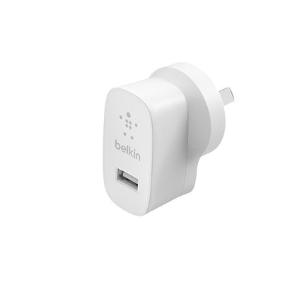 Belkin BoostCharge USB-A Wall Charger (12W) - White (WCA002auWH), Small and compact, Universally compatible with any USB-A devices, Travel Ready Belkin