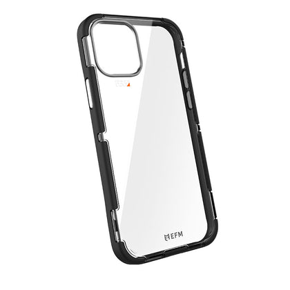 EFM Cayman 5G Case for Apple iPhone 12/12 Pro - Black (EFCCAAE181BSG), Antimicrobial, 6m Military Standard Drop Tested, D3O Impact Protection EFM