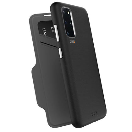 EFM Monaco Wallet 5G Case for Samsung Galaxy S20 - Black (EFCFLSG261BSG), 6m Military Standard Drop Tested, Convenient card/cash pockets, Slim design EFM
