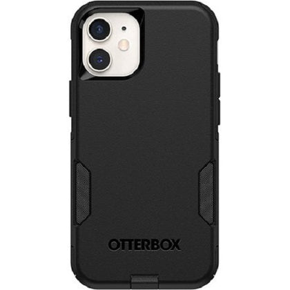 OtterBox Apple iPhone 12 Mini Commuter Series Antimicrobial Case - Black (77-65356), 3X Military Standard Drop Protection, Dual-Layer, Port Covers Otterbox