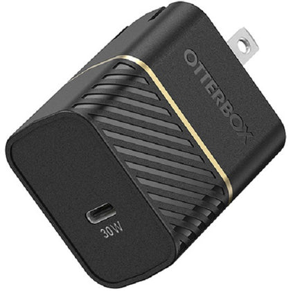 OtterBox 30W USB-C GaN Fast Wall Charger - Black (78-80485), Supports USB PD 3.0 & PPS, Ultra-Compact,Ultra-Durable, Drop Tested, Intelligent Charging Otterbox