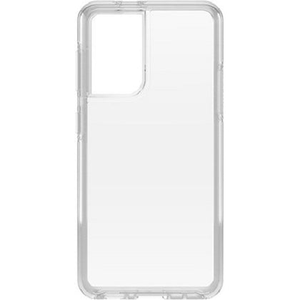 OtterBox Samsung Galaxy S21 5G (6.2') Symmetry Series Clear Antimicrobial Case - Stardust (Clear Glitter) (77-81761), Raised Edges, Durable Protection Otterbox