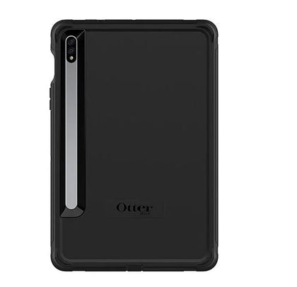 OtterBox Samsung Galaxy Tab S8 / Galaxy Tab S7 (11') Defender Series Case - Black (77-65205), Built-in Screen Protector, Multi-Layer, Port Covers Otterbox