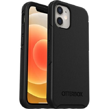 OtterBox Apple iPhone 12 Mini Symmetry Series+ Antimicrobial Case with MagSafe - Black (77-80137), 3X Military Standard Drop Protection, Ultra-Slim Otterbox