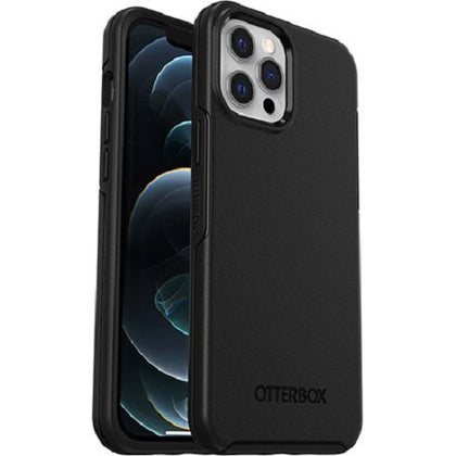 OtterBox Apple iPhone 12 Pro Max Symmetry Series+ Antimicrobial Case with MagSafe - Black (77-80139), 3X Military Standard Drop Protection, Ultra-Slim Otterbox