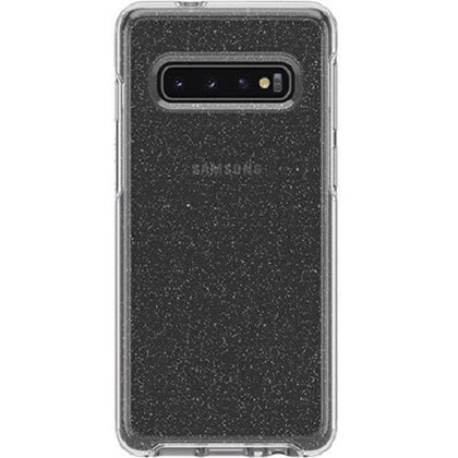 OtterBox Samsung Galaxy S10 Symmetry Series Clear Case - Stardust (Glitter) (77-61332), 3X Military Standard Drop Protection, Durable Protection Otterbox