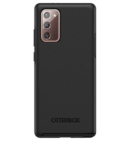 OtterBox Samsung Galaxy Note20 5G (6.7') Symmetry Series Antimicrobial Case - Black (77-65256), Drop Protection, Raised Edges, Durable Protection Otterbox