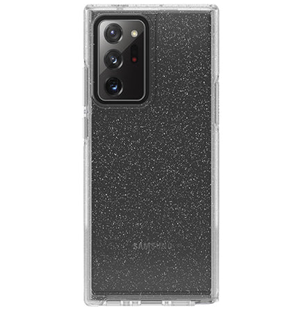 OtterBox Samsung Galaxy Note20 Ultra 5G (6.9') Symmetry Series Clear Case - Stardust (Clear Glitter) (77-65248), Raised Screen Bumpers, Thin Profile Otterbox