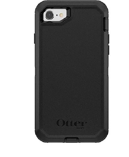 OtterBox Apple iPhone SE (3rd & 2nd Gen) and iPhone 8/7 Defender Series Case - Black (77-56603), DropProof, Triple-Layer, Built-in Screen Protection Otterbox