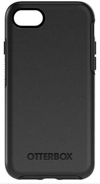 OtterBox Apple iPhone SE (3rd & 2nd Gen) and iPhone 8/7 Symmetry Series Case - Black (77-56669), Raised Screen Bumper, Slim Profile, Stylish Designs Otterbox