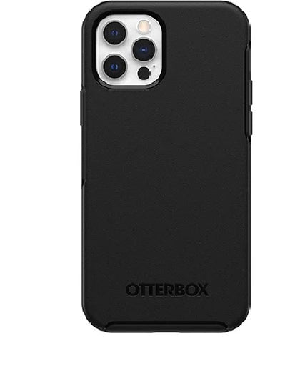 OtterBox Apple iPhone 12 / iPhone 12 Pro Symmetry Series Antimicrobial Case - Black (77-65414), 3X Military Standard Drop Protection, Ultra-Slim Otterbox