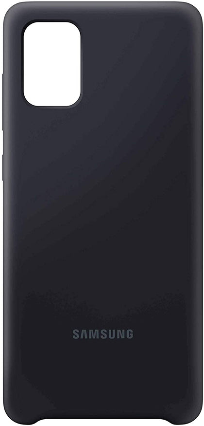 Samsung Silicone Cover For Galaxy A71 - Black (EF-PA715TBEGWW), Slender Form, Serious Safeguarding, Protect From Shocks And Bumps, smooth and stylish Samsung