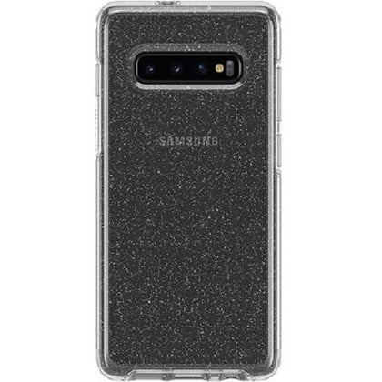 OtterBox Samsung Galaxy S10+ Symmetry Series Clear Case - Stardust (Clear Glitter) (77-61463), Raised Screen Bumper, Durable Protection, Ultra-Slim Otterbox