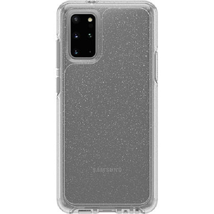 OtterBox Samsung Galaxy S20+ / Galaxy S20+ 5G (6.7') Symmetry Series Clear Case - Stardust (Clear Glitter) (77-64166), Raised Screen Bumpers Otterbox