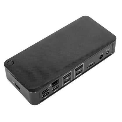 Targus Universal USB-C Dual Video 4K Docking Station With 100W Power - Dual DisplayPort or HDMI, 4x USB 3.0, 1x USB-C 3.1, Gigabit Ethernet Targus