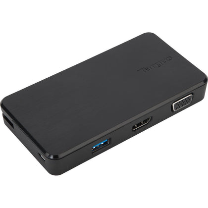 Targus USB 3.0 & USB-C Dual Travel Dock Connects 2 monitors, 1x HDMI 1x VGA, Supports Projectors and HDTVs, PCs, Macs, and Android Devices Targus