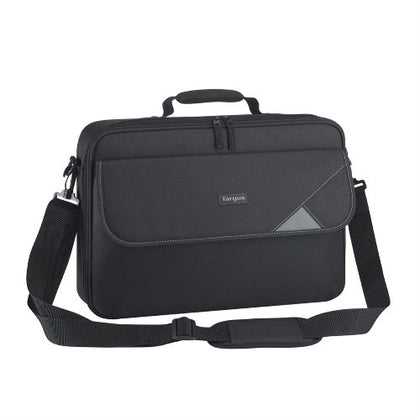 Targus 15.6' Intellect Bag Clamshell Laptop Case with Padded Laptop Compartment/ Laptop/Notebook Bag - Black Targus
