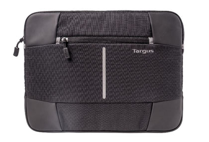 Targus 13-14'' Bex II Laptop Sleeve/Case/Notebook Bag  - Weather-resistant & rip-stop fabrication - Black with black trim Targus