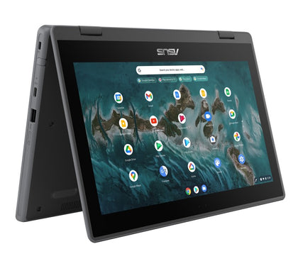ASUS Chromebook Flip CR1 11.6'Touch RUGGED Student Laptop N4500 4GB 32GB Chrome Dual camera Garaged stylus ZTE 1YR WTY ASUS Notebook