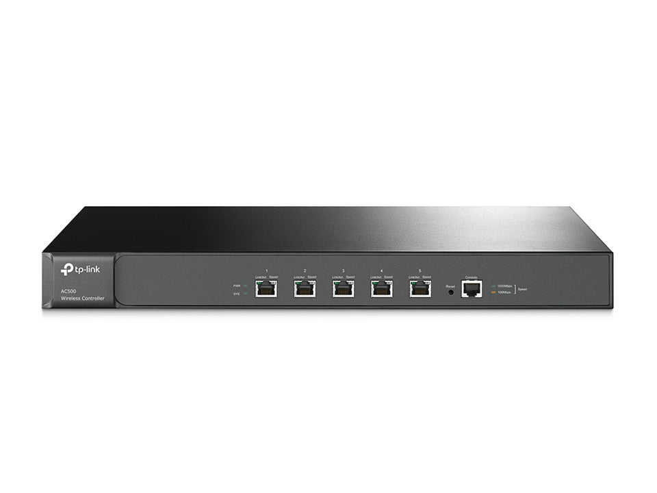 TP-Link AC500 Wireless Controller, 5* Gigabit, Up To 500 APs, 32 SSIDs, MAC Authentication, Dual-Link Back Up, Rackmount (LS) TP-LINK