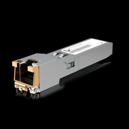 Ubiquiti SFP+  to RJ45 Transceiver Module, 1/2.5/5/10GBase-T Copper SFP+ Transceiver, 1/2.5/5/10 Gbps Throughput, Supports Up To 100m,  2Yr Warr