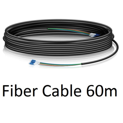 Ubiquiti Single Mode LC-LC Fiber Cable - 60m (200ft), Outdoor-Rated Jacket w/ Ripcord, Integrated Weatherproof Tape Ubiquiti