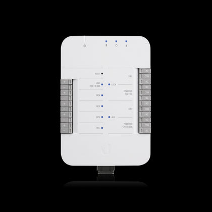 Ubiquiti UniFi Access Hub - Single Door Entry Mechanism - PoE Powered, Supports UA-LITE and UA-PRO - Four Inputs and 12v Dry Relays for Most Door Lock Ubiquiti