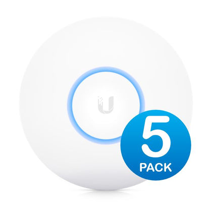 Ubiquiti NanoHD Unifi Compact 802.11ac Wave2 MU-MIMO Enterprise Access Point, 5-Pack (*PoE injector is not included) - Upgrade from AC-PRO Ubiquiti