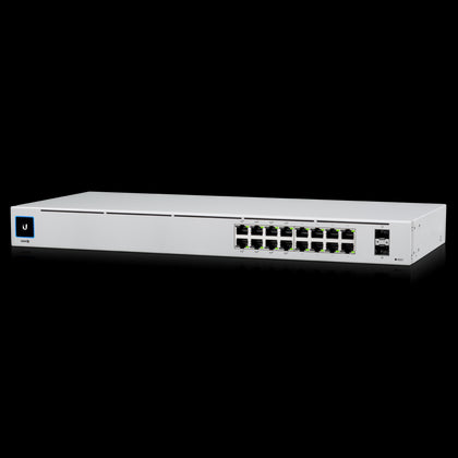 Ubiquiti UniFi 16-port Managed Gigabit Switch - 8x PoE+ Ports, 8x Gigabit Ethernet Ports, with 2x SFP - 60W - Touch Display - Fanless - GEN2 freeshipping - Goodmayes Online