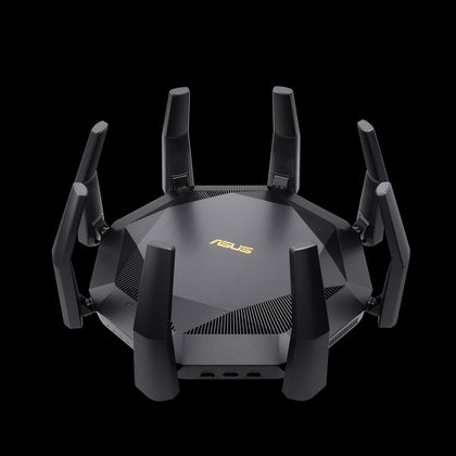 ASUS RT-AX89X AX6000 Dual Band Wi-Fi 6 (802.11ax) Router, MU-MIMO, OFDMA (WIFI6), Dual 10G LAN, Commercial Grade Security, 8xAntenna, 8xLAN ASUS