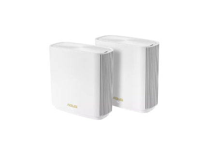 ASUS ZenWiFi XT8 V2 AX6600 WiFi 6 Tri-Band Whole-Home Mesh Routers White Colour (2 Pack)