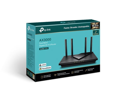TP-Link Archer AX55 AX3000 Dual Band Gigabit Wi-Fi 6 Router, 2402 Mbps 5GHz, OFDMA, OneMesh, 4x High-Gain Antenna, Improved Battery, Alexa Compatible TP-LINK