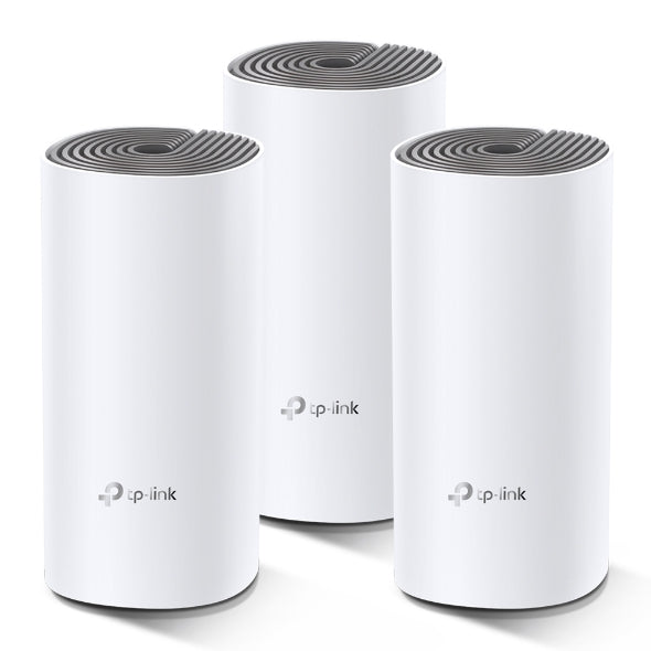 TP-Link Deco E4(3-pack) AC1200 Whole Home Mesh Wi-Fi System, ~370sqm Coverage TP-LINK